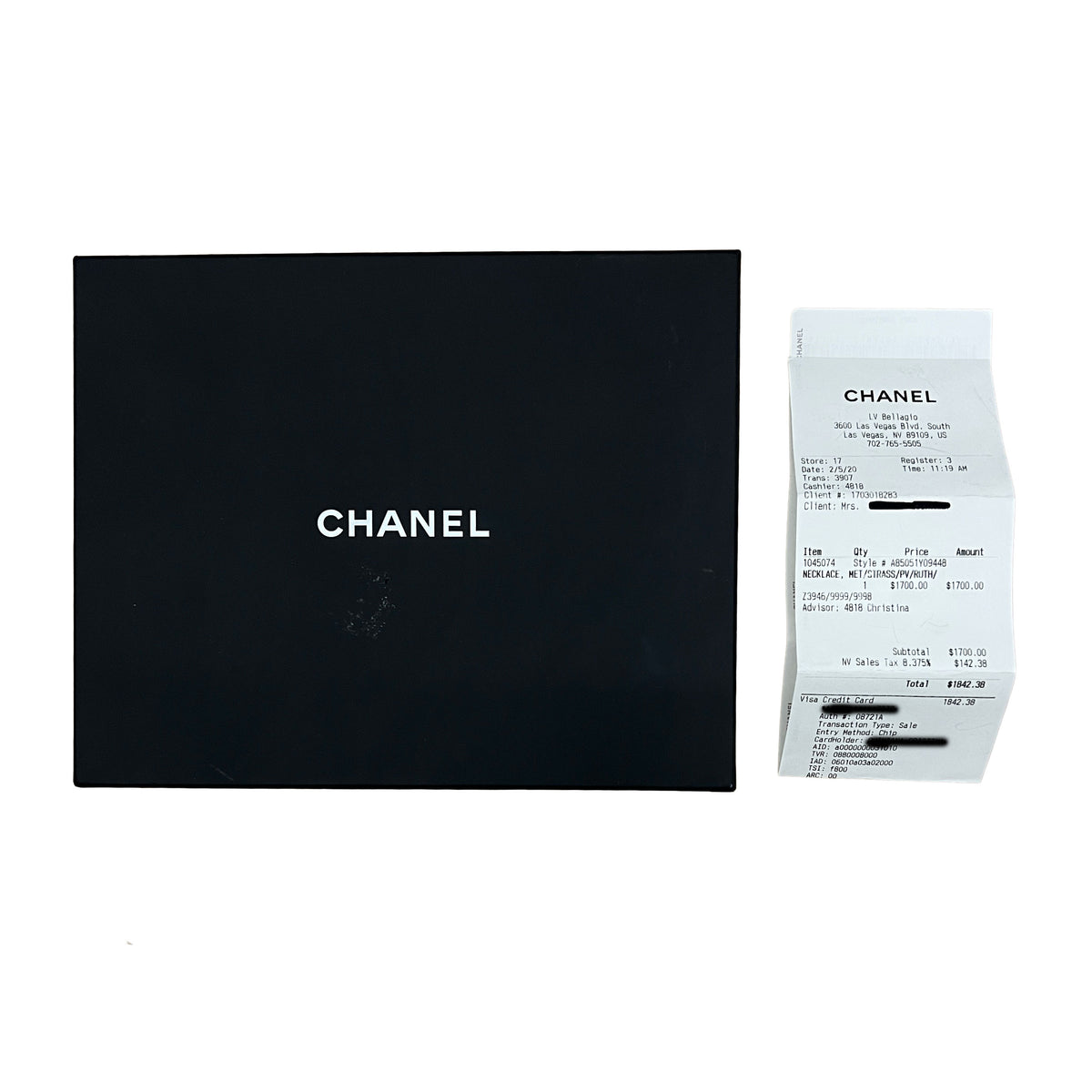 2019 CC Station Grey Bead Necklace