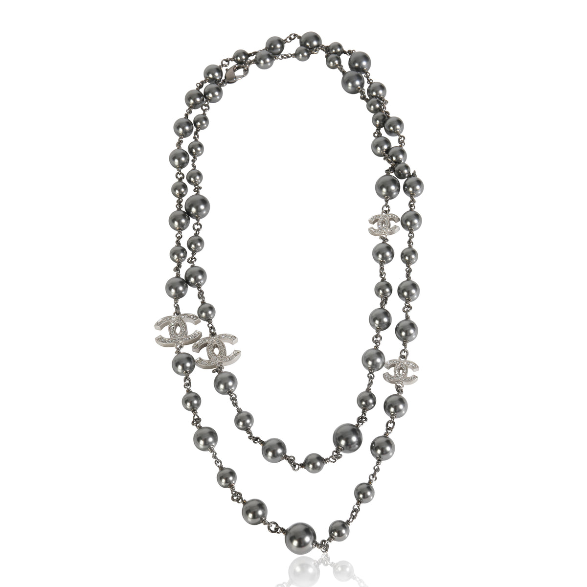 2019 CC Station Grey Bead Necklace