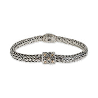 Yellow Gold & Sterling Silver Quartz Icon Station Bracelet