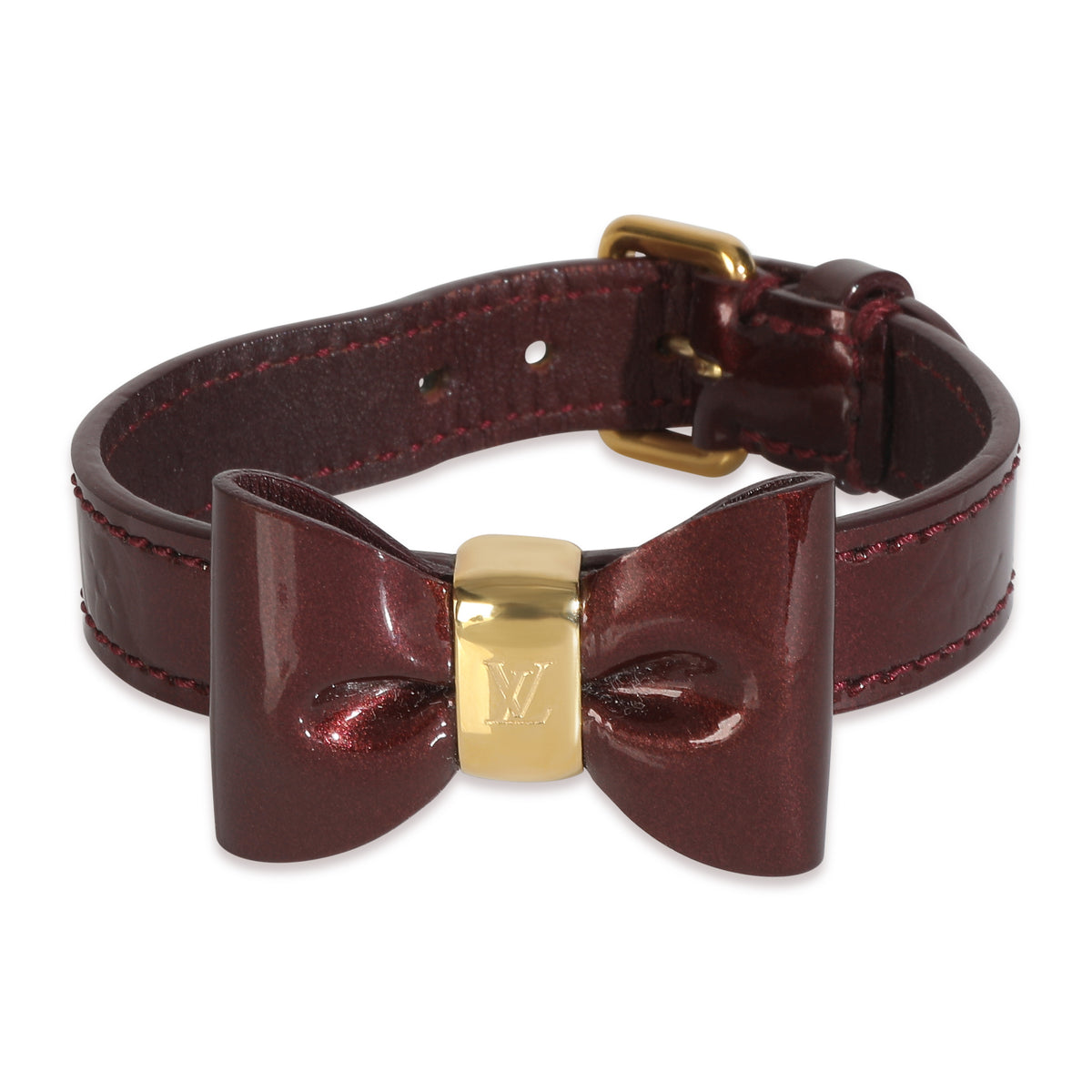 Gold-Plated  Monogram Favorite Bow Bracelet