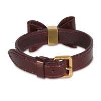 Gold-Plated  Monogram Favorite Bow Bracelet