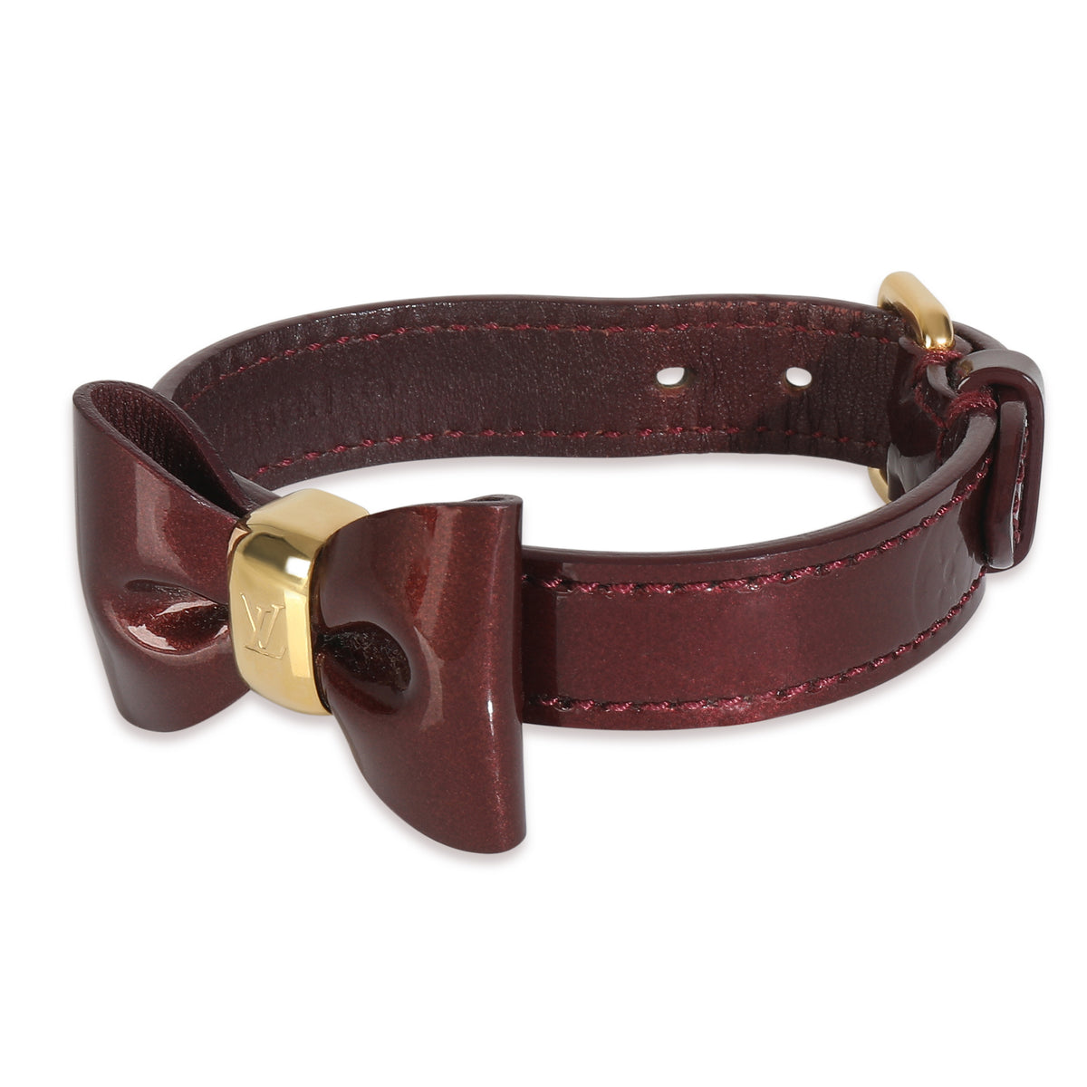 Gold-Plated  Monogram Favorite Bow Bracelet