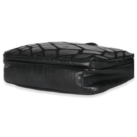 Vintage Black Lambskin Jersey Scales Camera Case