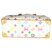Louis Vuitton White Monogram Multicolor Canvas Trouville Handbag stamp