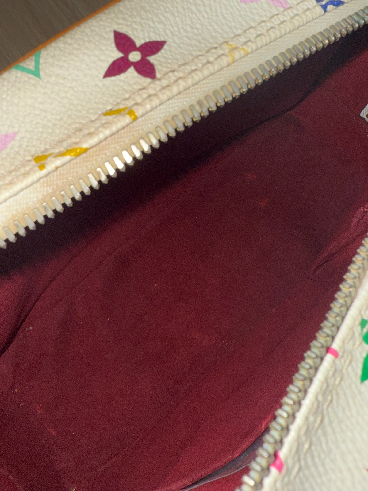 White Monogram Multicolor Canvas Trouville