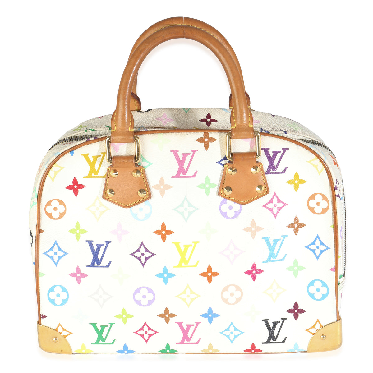 White Monogram Multicolor Canvas Trouville