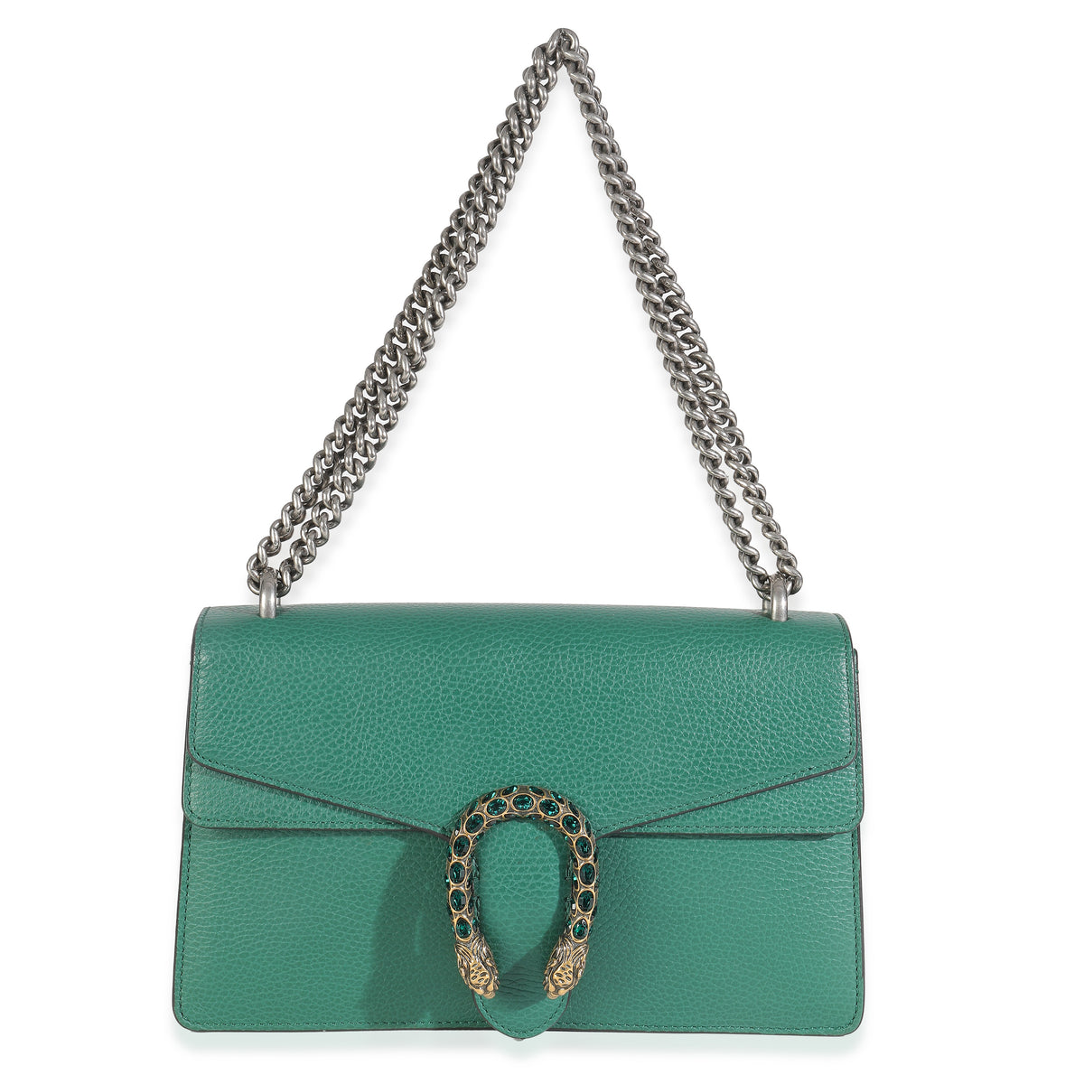 Emerald Dollar Calfskin Crystal Medium Dionysus Shoulder Bag