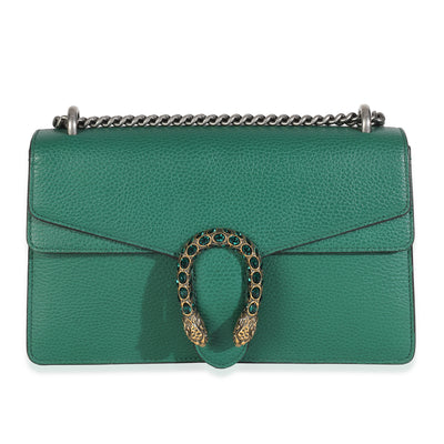 Emerald Dollar Calfskin Crystal Medium Dionysus Shoulder Bag
