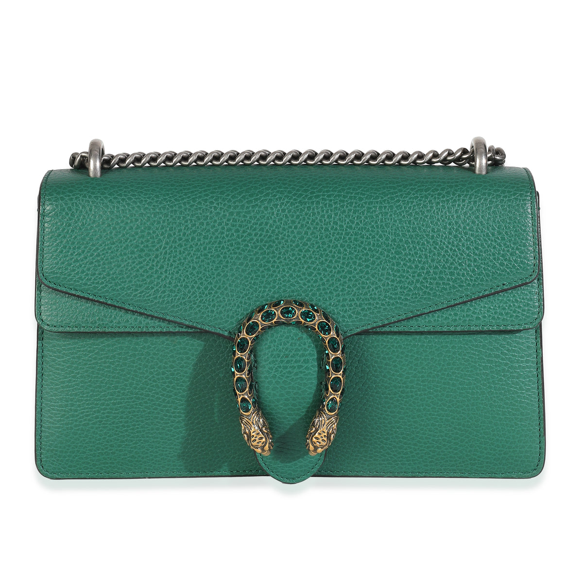Emerald Dollar Calfskin Crystal Medium Dionysus Shoulder Bag