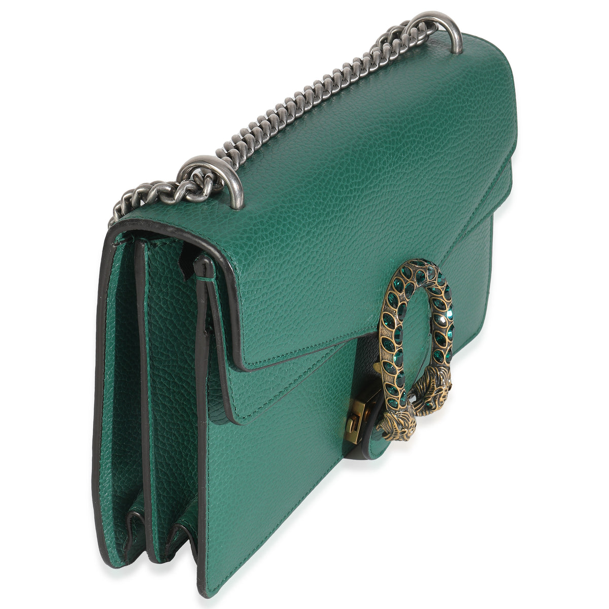 Emerald Dollar Calfskin Crystal Medium Dionysus Shoulder Bag