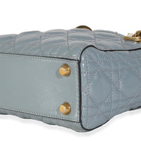 Blue Crinkled Patent Cannage Small My ABCDior Lady Dior