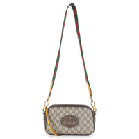 Beige GG Supreme Monogram Web Neo Vintage Shoulder Bag