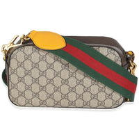 Beige GG Supreme Monogram Web Neo Vintage Shoulder Bag