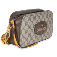 Beige GG Supreme Monogram Web Neo Vintage Shoulder Bag