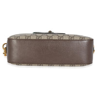 Beige GG Supreme Monogram Web Neo Vintage Shoulder Bag