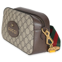 Beige GG Supreme Monogram Web Neo Vintage Shoulder Bag