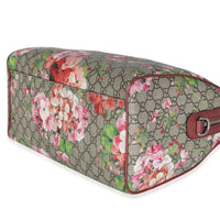 Beige Multicolor Dry Rose GG Supreme Monogram Blooms Large Boston Bag