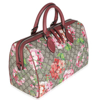 Beige Multicolor Dry Rose GG Supreme Monogram Blooms Large Boston Bag