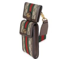 GG Supreme Monogram Web Mini Ophidia Detachable Wallet Crossbody Bag