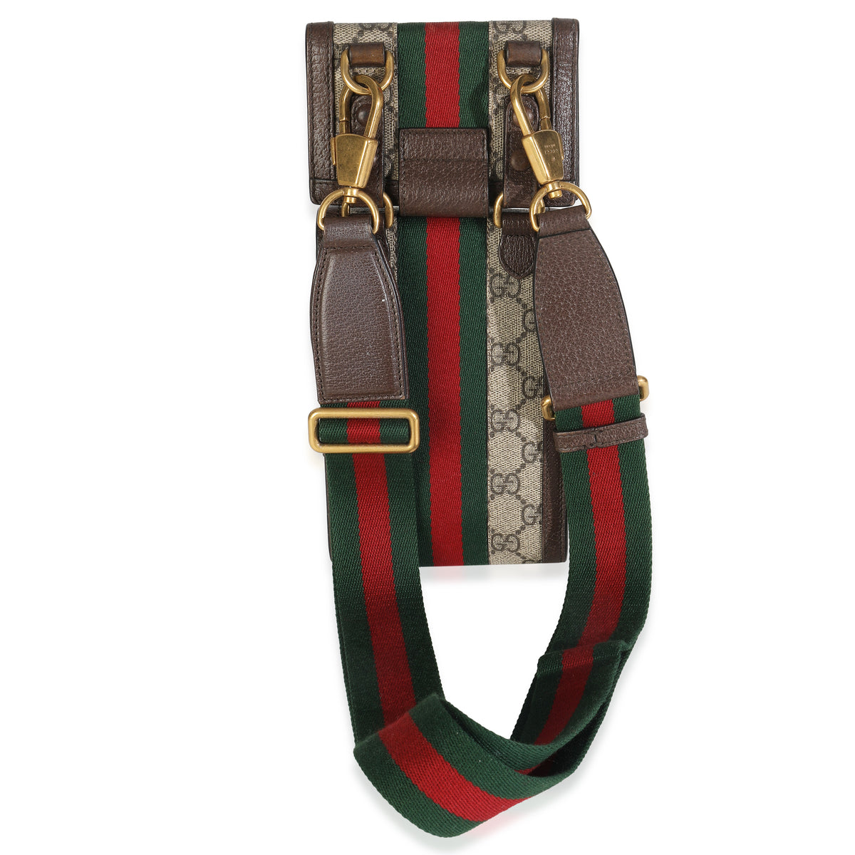 GG Supreme Monogram Web Mini Ophidia Detachable Wallet Crossbody Bag