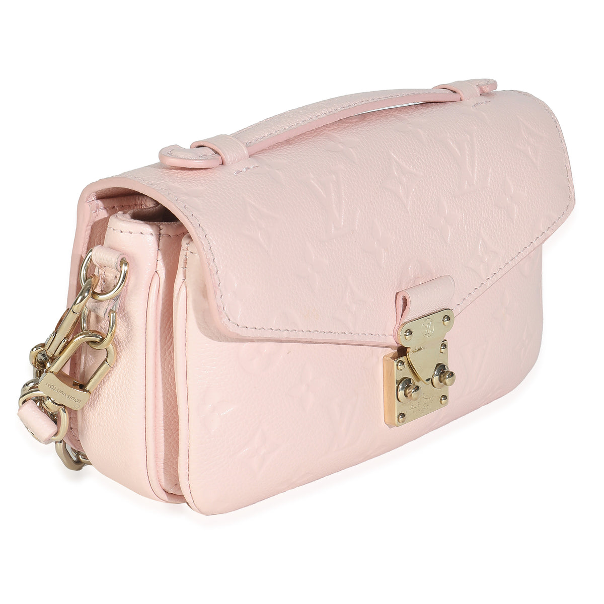 Rose Pink Opale Monogram Empreinte Pochette Metis East West