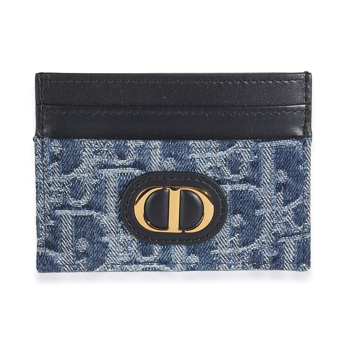 Blue Denim Oblique 30 Montaigne Freesia Card Holder