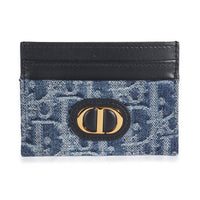 Blue Denim Oblique 30 Montaigne Freesia Card Holder