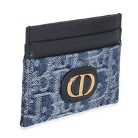 Blue Denim Oblique 30 Montaigne Freesia Card Holder