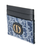 Blue Denim Oblique 30 Montaigne Freesia Card Holder