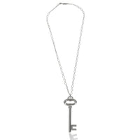 Sterling Silver  Large Oval Key Pendant