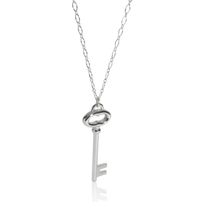 Sterling Silver  Large Oval Key Pendant