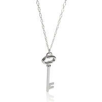 Sterling Silver  Large Oval Key Pendant