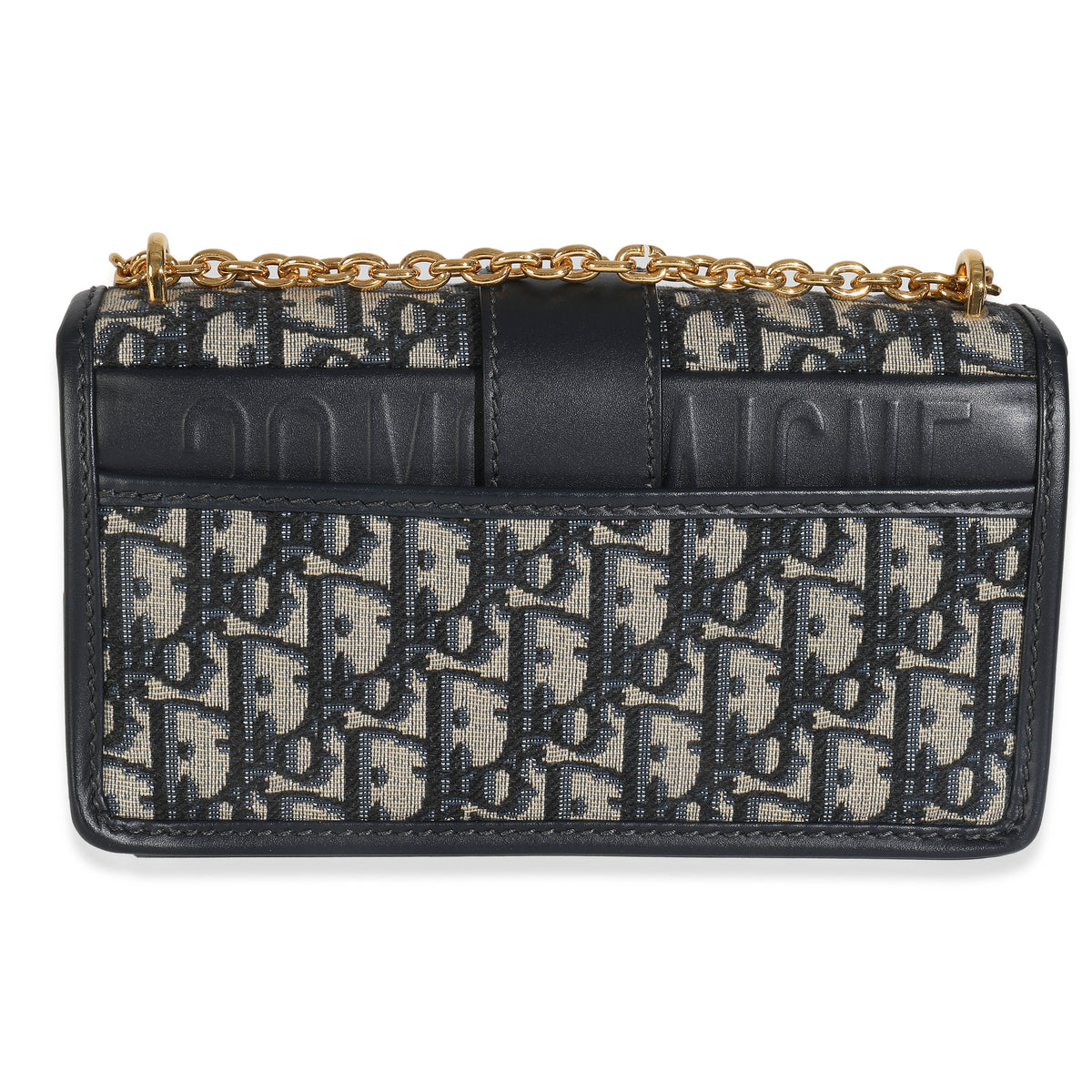 Blue Oblique 30 Montaigne East West Chain Flap Bag