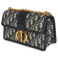 Blue Oblique 30 Montaigne East West Chain Flap Bag