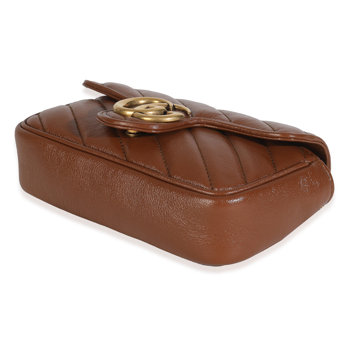 Cuir Azalea Calfskin Matelasse Diagonal Super Mini GG Marmont Bag