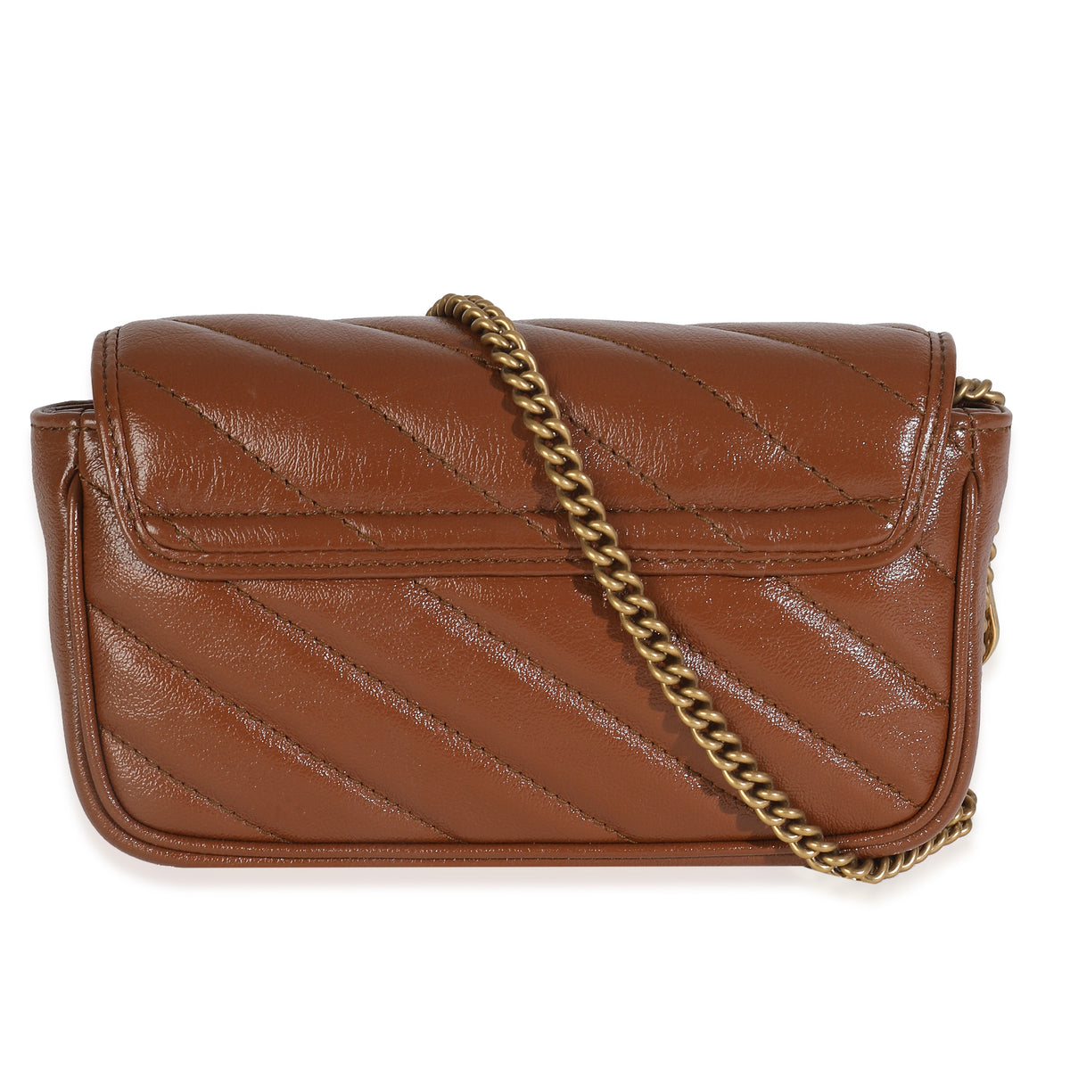 Cuir Azalea Calfskin Matelasse Diagonal Super Mini GG Marmont Bag