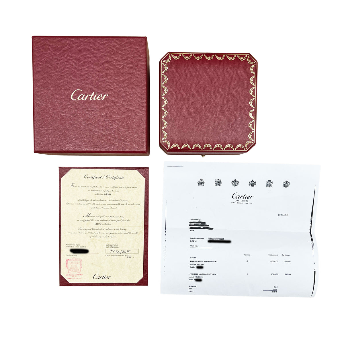 Rose Gold  Love Bracelet