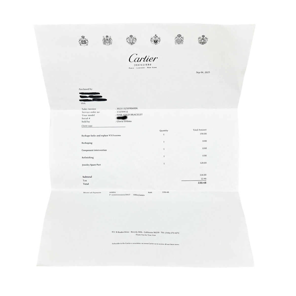 Rose Gold  Love Bracelet