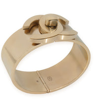 Gold-Plated  Wide CC Turnlock Bracelet