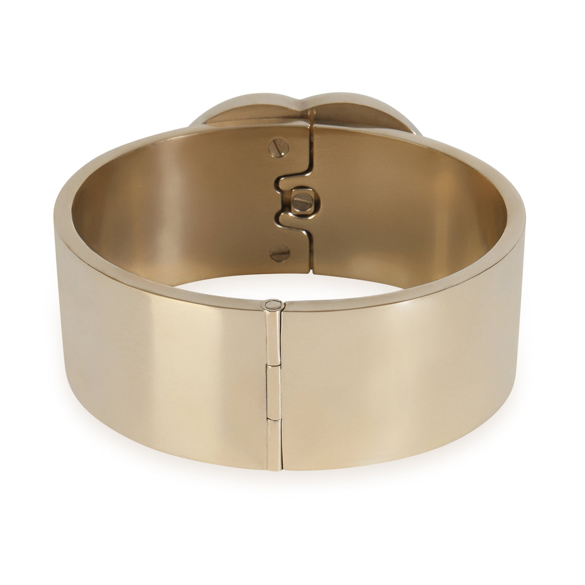Gold-Plated  Wide CC Turnlock Bracelet