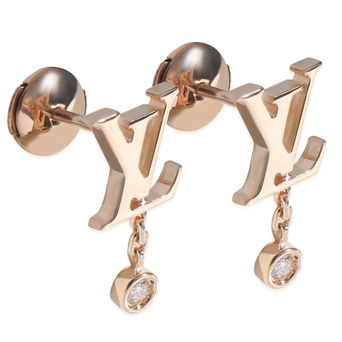 Louis Vuitton Rose Gold Diamond Idylle Blossom Earrings pv