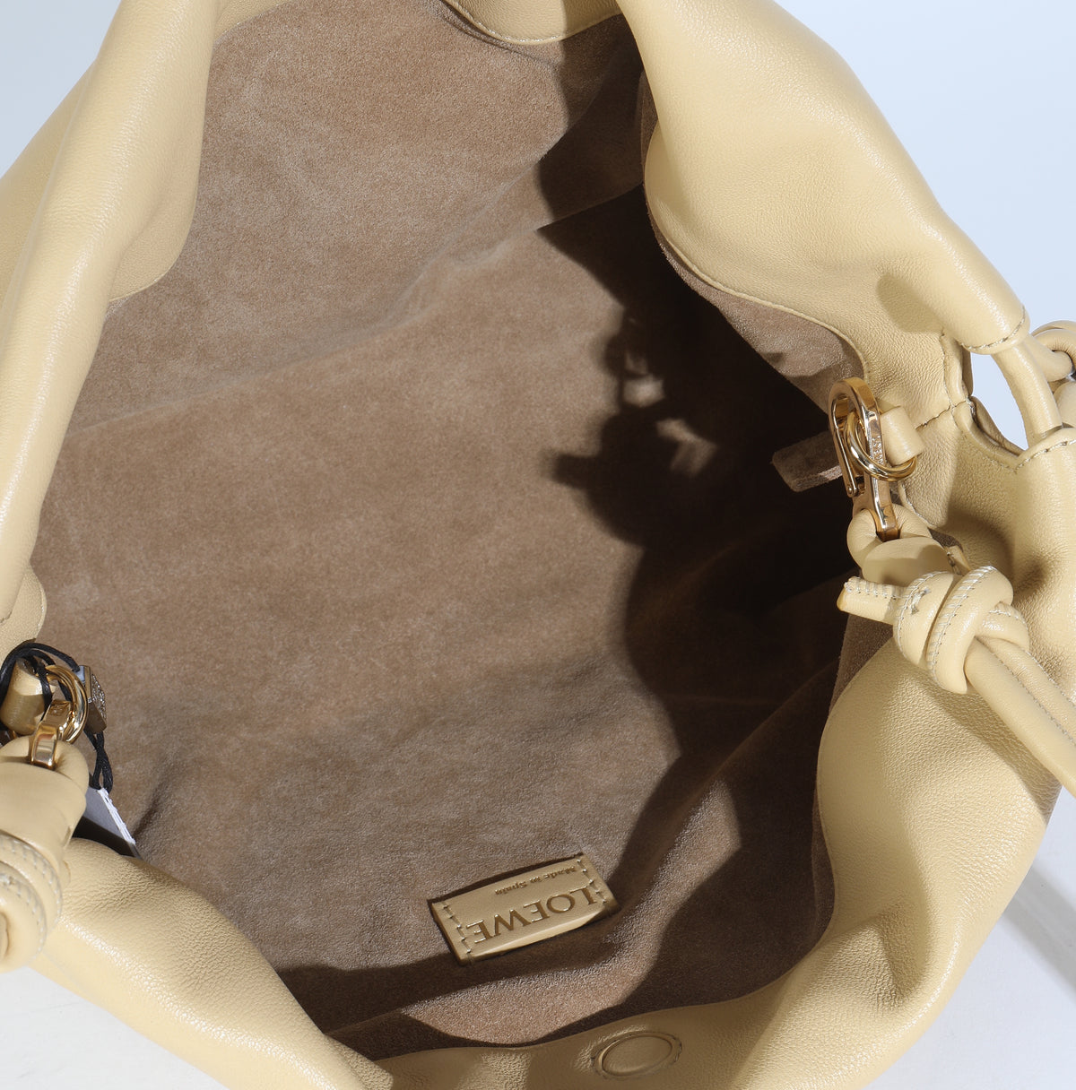 Loewe Beige Mellow Nappa Donut Chain Medium Flamenco Purse Handbag ad1