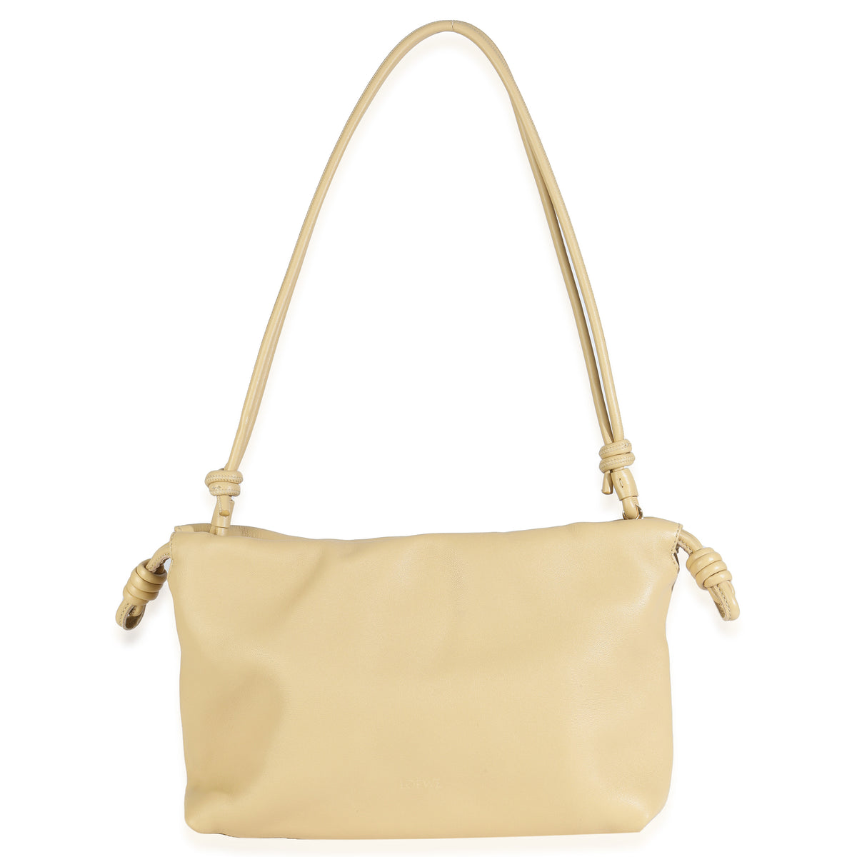 Loewe Beige Mellow Nappa Donut Chain Medium Flamenco Purse Handbag av
