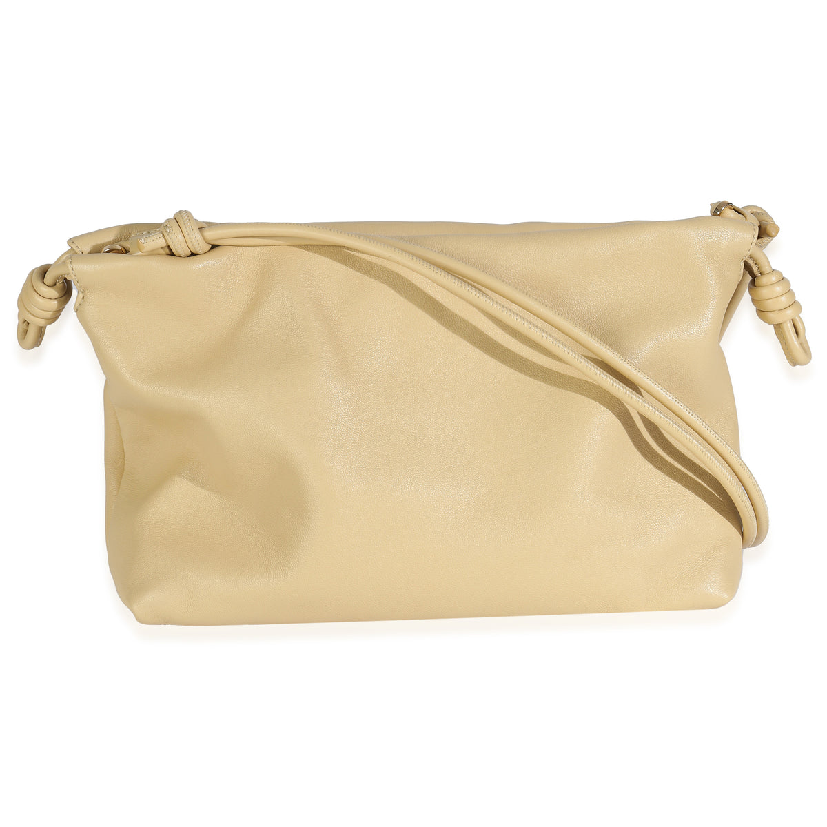 Loewe Beige Mellow Nappa Donut Chain Medium Flamenco Purse Handbag bv
