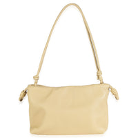 Beige Mellow Nappa Donut Chain Medium Flamenco Purse