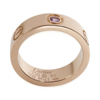Rose Gold Sapphire Love Ring