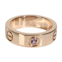 Rose Gold Sapphire Love Ring