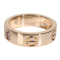 Rose Gold Sapphire Love Ring