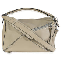 Loewe Sand Smooth Calfskin Medium Puzzle Bag Handbag stamp