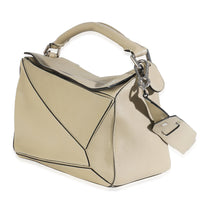 Sand Smooth Calfskin Medium Puzzle Bag